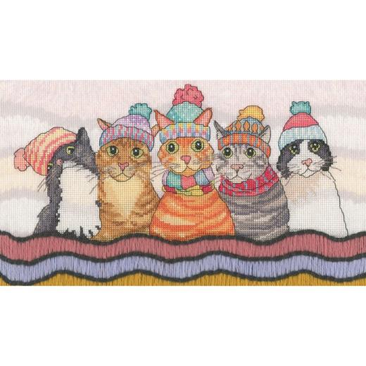 A Cosy Clowder - Bothy Threads Emma Ball (Stickpackung)