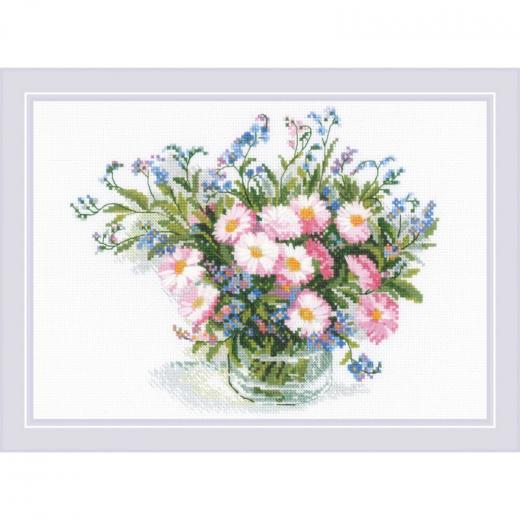 Gentle Daisies - Riolis (Stickpackung)