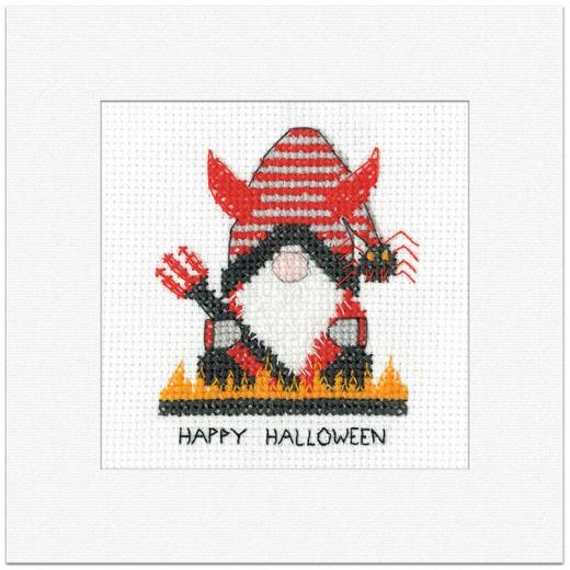 Gonk Card - Devil Halloween - Heritage Crafts (Stickpackung)