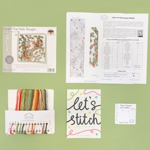 Stickpackung Bothy Threads - Under The Holly Boughs