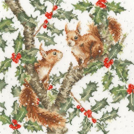 Stickpackung Bothy Threads - Under The Holly Boughs