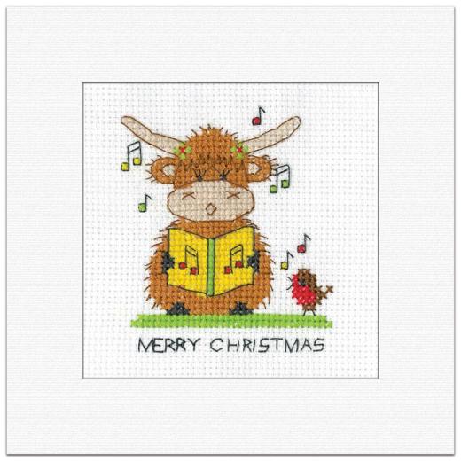 Highland Card - Christmas Carol - Heritage Crafts (Stickpackung)