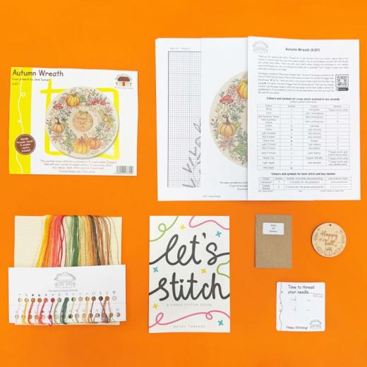 Stickpackung Bothy Threads - Autumn Wreath