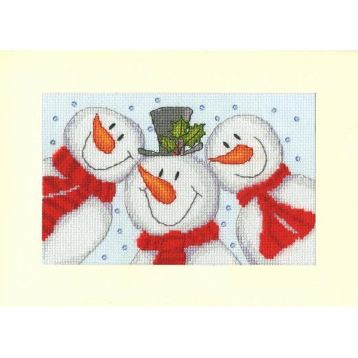 Stickpackung Bothy Threads - Christmas Card - Snowman Selfie