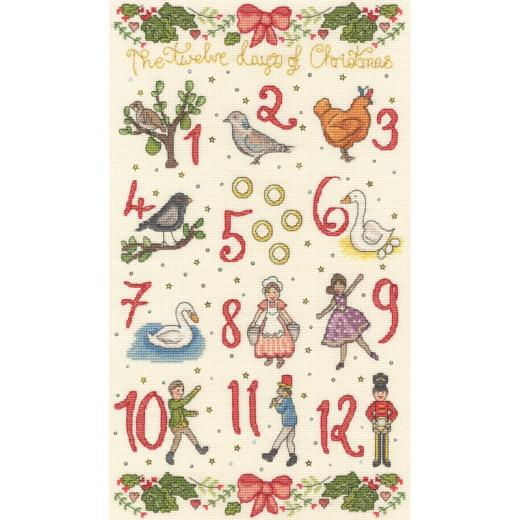 Bothy Threads - Love Lucy Illustrations - Five Gold Rings