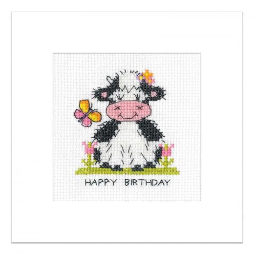 Milkshake Card Butterfly Birthday - Heritage Crafts (Stickpackung)