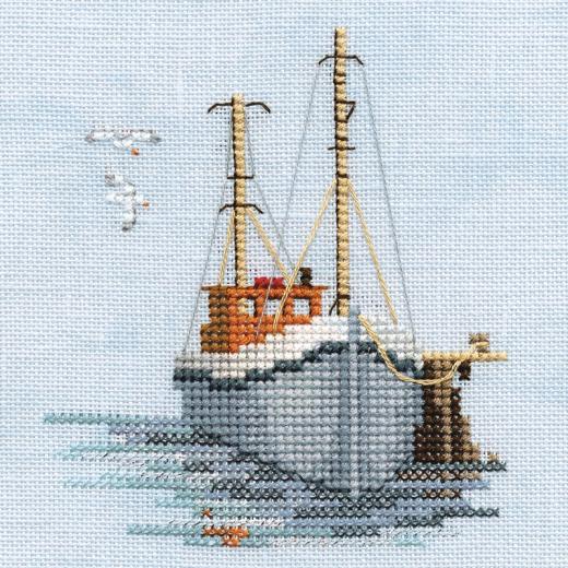 Minuets - Fishing Boat - Bothy Threads Rose Swalwell (Stickpackung)