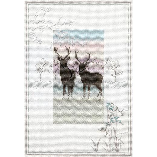 Misty Mornings - Frosty Deer - Bothy Threads Rose Swalwell (Stickpackung)