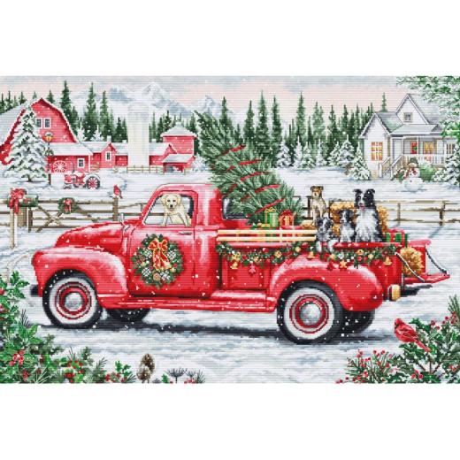 Red Christmas Truck - Luca-S (Stickpackung)