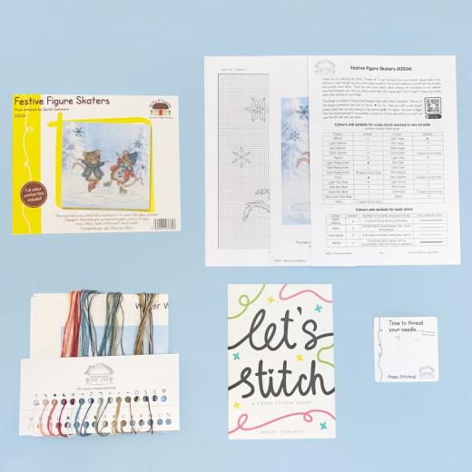 Stickpackung Bothy Threads - Festive Figure Skaters