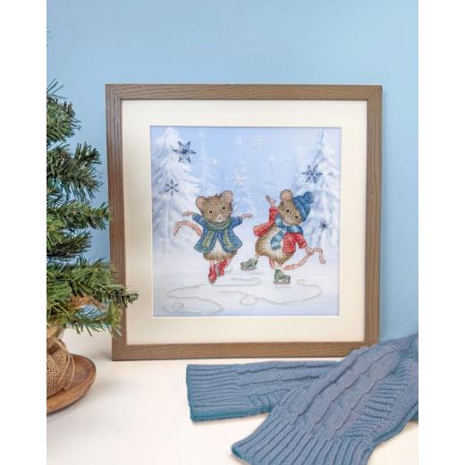 Stickpackung Bothy Threads - Festive Figure Skaters