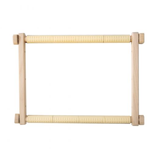 Stickrahmen Holz rechteckig mit Clips max. 30x56 cm