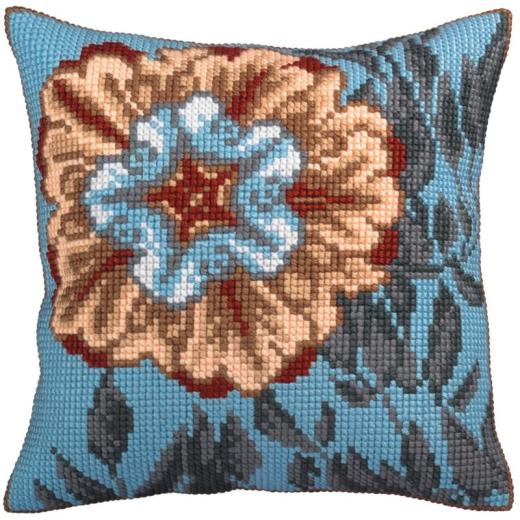 Collection dArt - Kreuzstichkissen Asure Turquoise