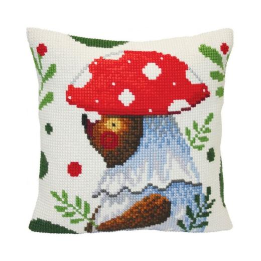 Collection dArt - Kreuzstichkissen Bear Walking in the Forest