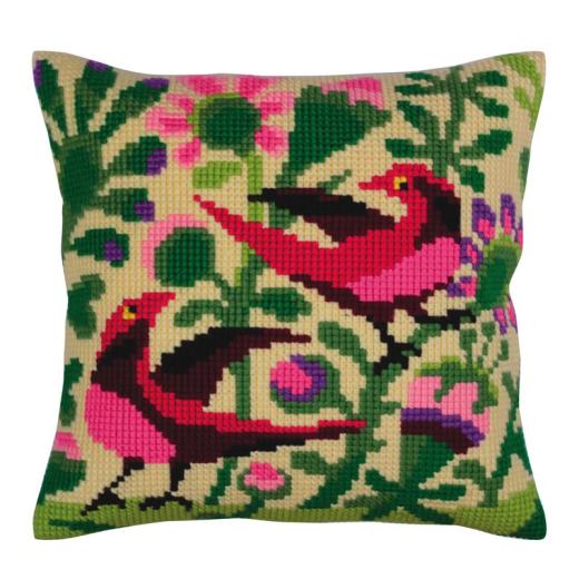 Collection dArt - Kreuzstichkissen Birds of Paradise