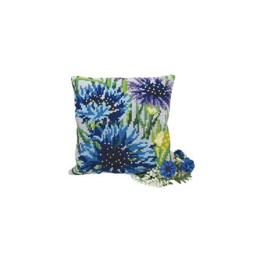 Collection dArt - Kreuzstichkissen Bleuets