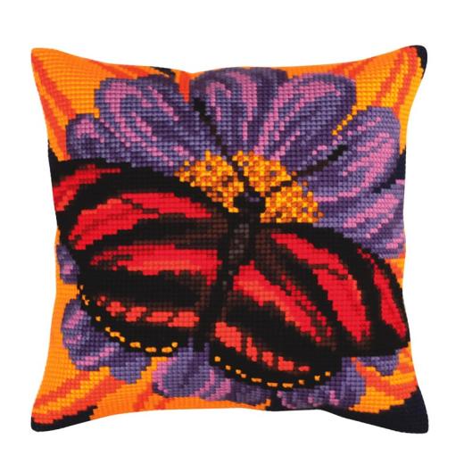 Collection dArt - Kreuzstichkissen Butterfly