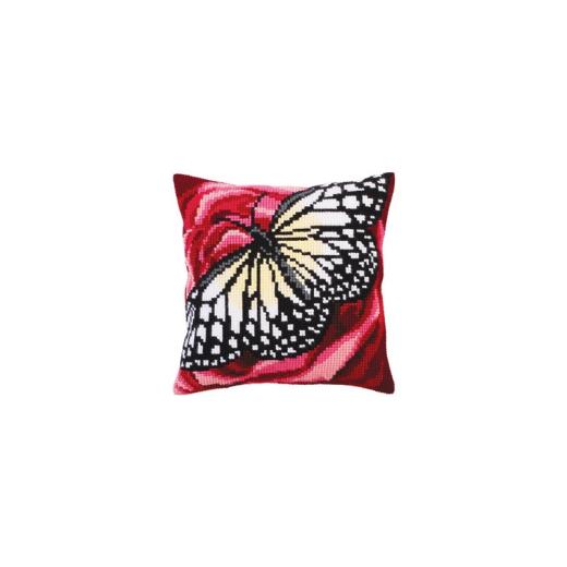 Collection dArt - Kreuzstichkissen Butterfly graphics