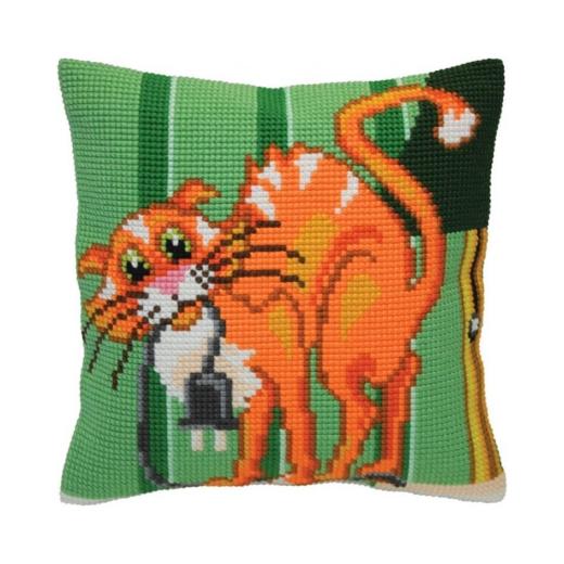 Collection dArt - Kreuzstichkissen Cat Jokes