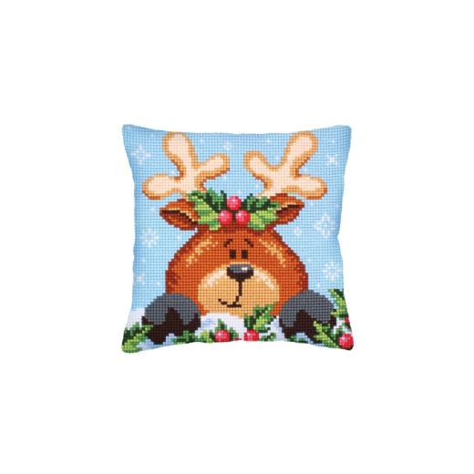 Collection dArt - Kreuzstichkissen Christmas with a Fawn