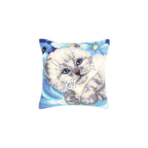 Collection dArt - Kreuzstichkissen Cute Kitten