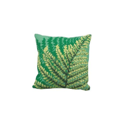 Collection dArt - Kreuzstichkissen Fougères Vertes