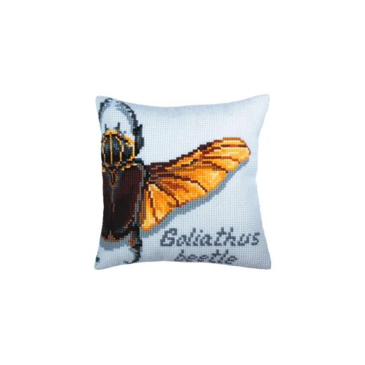 Collection dArt - Kreuzstichkissen Goliathus Beetle