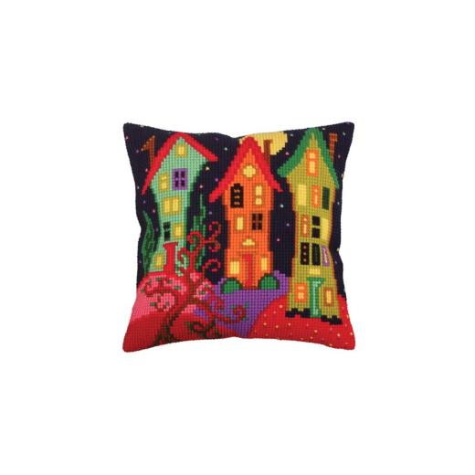 Collection dArt - Kreuzstichkissen Lodges Under the Moon