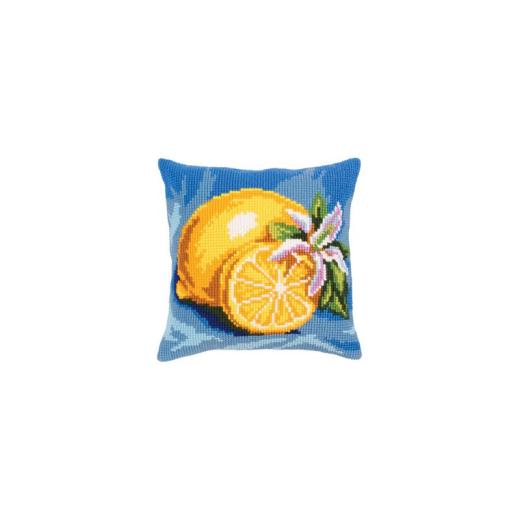 Collection dArt - Kreuzstichkissen Mature lemon