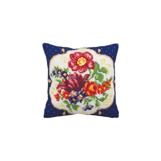 Collection dArt - Kreuzstichkissen Meissem Droite