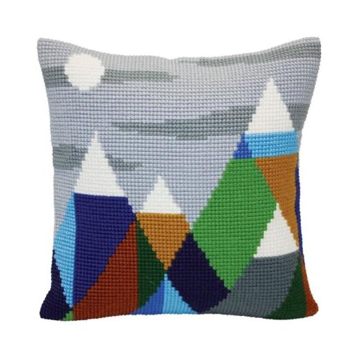 Collection dArt - Kreuzstichkissen Mountaintops