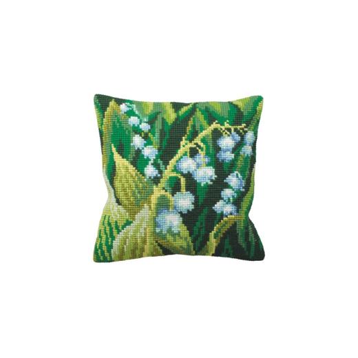 Collection dArt - Kreuzstichkissen Muguet Gauche