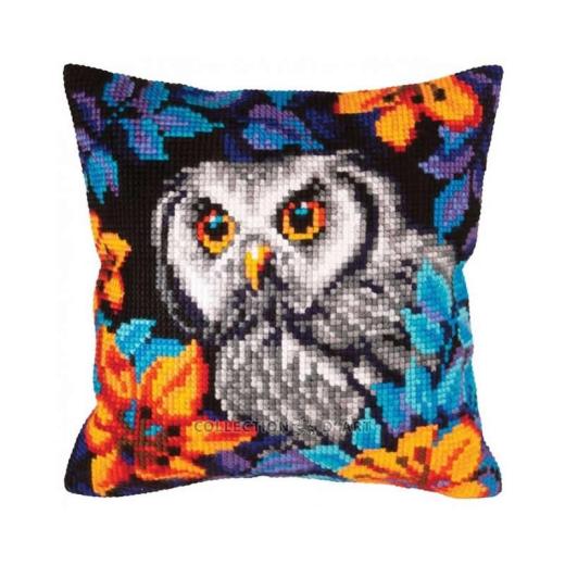 Collection dArt - Kreuzstichkissen Owl Gaze
