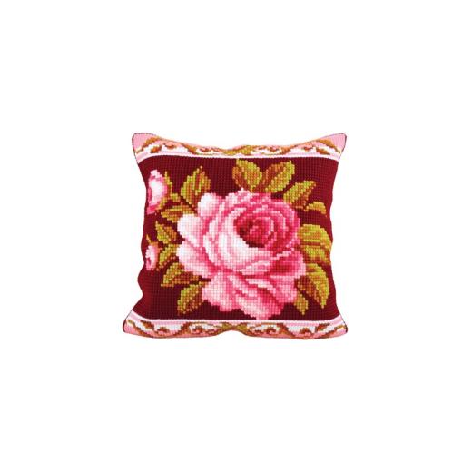 Collection dArt - Kreuzstichkissen Romantique Rose 2