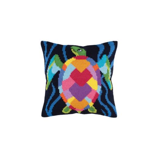 Collection dArt - Kreuzstichkissen Sea Mosaic