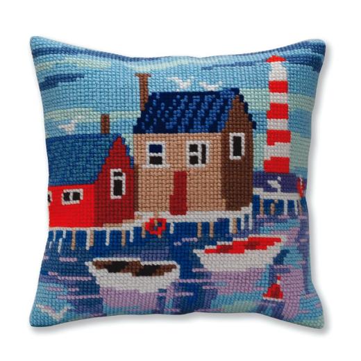 Collection dArt - Kreuzstichkissen Serene harbor
