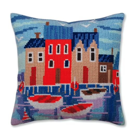 Collection dArt - Kreuzstichkissen Serene harbor
