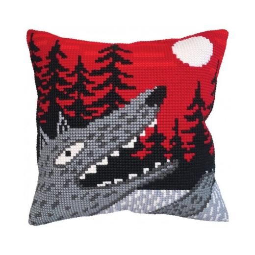 Collection dArt - Kreuzstichkissen Singing at the Moon