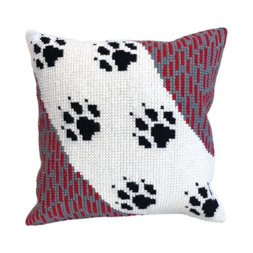 Collection dArt - Kreuzstichkissen Wolf Traces