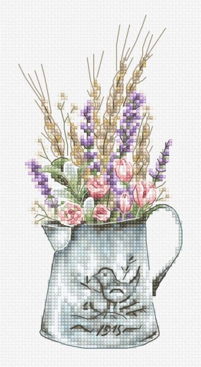 Luca-S - Bouquet with Lavender (Stickpackung)