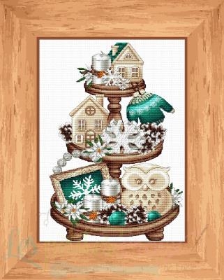 Winter Platter - Les Petites Croix De Lucie (Stickvorlage)
