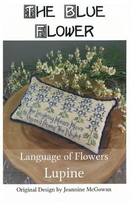 Stickvorlage The Blue Flower - Language Of Flowers - Lupine