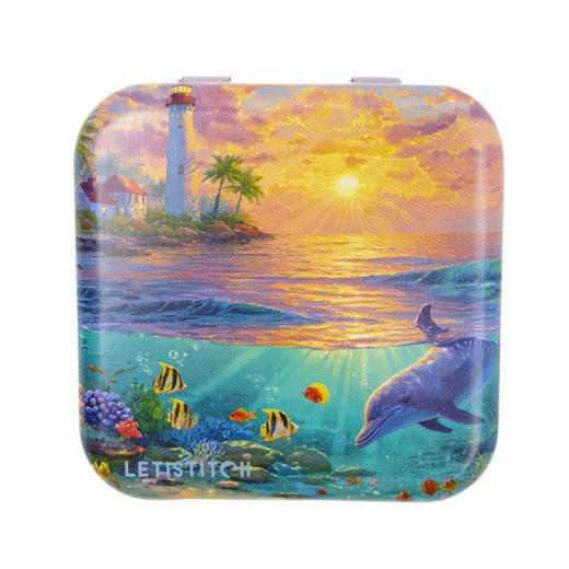Leti Stitch Metallic Box - Dolphin Paradise