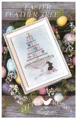 Stickvorlage Little Robin Designs - Easter Feather Tree