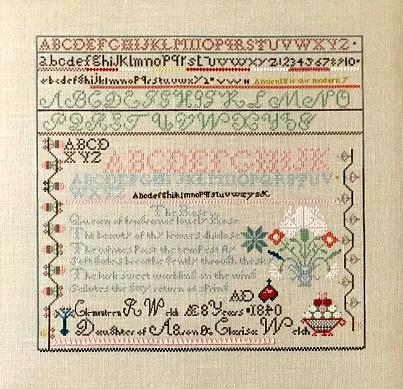 Stickvorlage Queenstown Sampler Designs - Clemonteen Welch