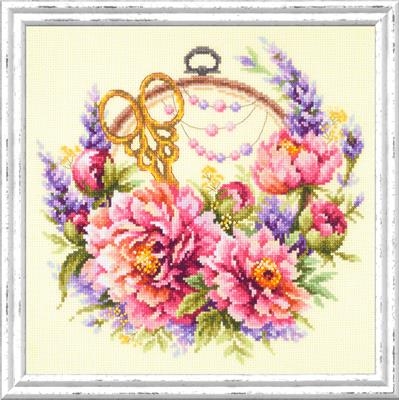 Magic Needle - Stickbild Peonies for Needlewoman