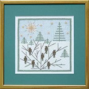 Fremme Stickpackung - Winterlandschaft 13x13 cm