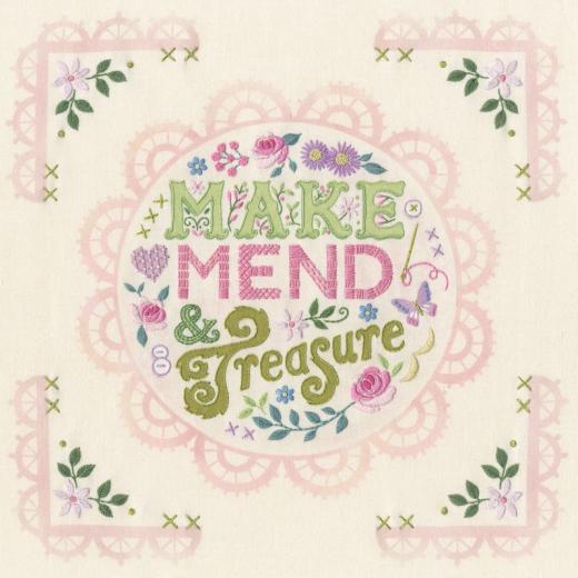 Make, Mend And Treasure - Bothy Threads Cassandra Riley (Stickpackung)