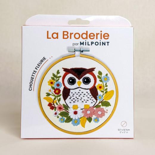 Milpoint - Floral Owl mit Stickring