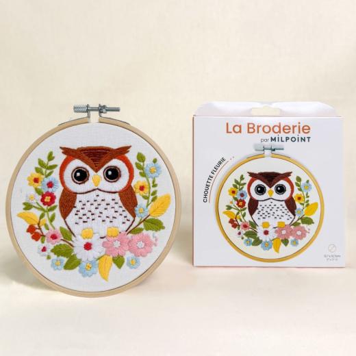Milpoint - Floral Owl mit Stickring